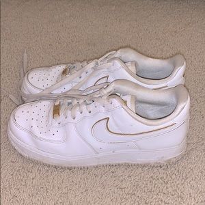 custom gold nike AF1